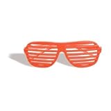 80s Slot Glasses (Neon Orange) Halloween Costume Accessory