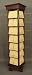 Greeting Card Racks - Greeting Card Display 56 Facing Red Mahogany