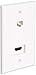 Monoprice Recessed HDMI Wall Plate, with 1 HDMI F/F Adapter & 1RJ45 Cat5e Coupler