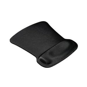 ERGOPRENE GEL MOUSEPAD W WRIST REST - BLACK by Allsop