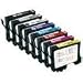 Epson Compatible R800 and R1800 Set of 8 Ink Cartridges: 1 each of Gloss Optimizer / Photo Black / Cyan / Magenta / Yellow / Red / Matte Black / Blue
