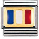 Nomination Composable Classic FLAGGE EUROPA Edelstahl, Email und 18K-Gold (FRANKREICH) 030 Preisvergleich