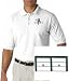 Men's polo shirt with embroidered image of: double garage door