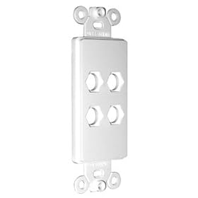 Click here to buy New brand Niles MB-4D Blank Decora Faceplate Insert for Four Connectors.