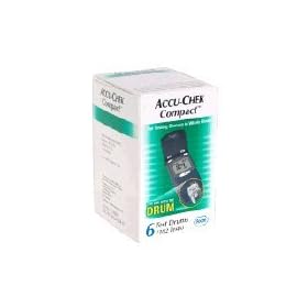 Accu-Chek Compact Test Strip Drums - 102 tests, 6 drums