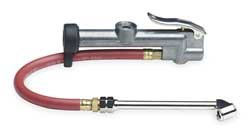 Westward 2FDL1 Inflator Gauge, Dual Chuck, 5 to 120 PSI