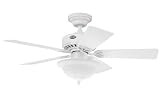 Review Hunter Fan Company  / Hunter Ceiling Fans 20418 Auberville Fan - White Traditional Light Kit Small Room Indoor Fan 44