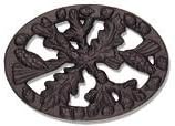 John Wright Company Trivet, Acorn Oval - Black