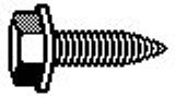 M8-1.25X25 Washer Head Body Bolt-Black (50 count)