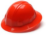 Full Brim 4 Pt. Ratchet Suspension Hard Hat-Hi Vis