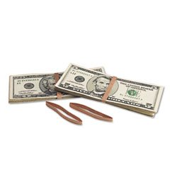 Mmfindstry Blank Paper Bill Bands, 1000/Box, Brown