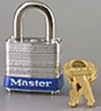 1 1/8 4 Pin Tumbler Steel Padlock