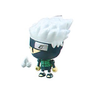 21 vNqevHoL kakashi ~1.5 mini figure with bell charm (+ ~0.25 stand) [naruto shippuden thumbnaillook series] (japanese import)