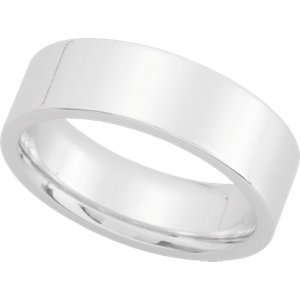 Genuine IceCarats Designer Jewelry Gift Sterling Silver Wedding Band Ring Ring. 05.00 Mm Flat Band Flat Band In Sterling Silver Size 7