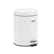 Rubbermaid FGMST15E White Steel 1.5 Gallon Medi-Can Step Can with Plastic Liner