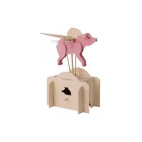 Wooden Automata - Flying Pig
