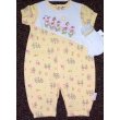 Little Me Hula Duck Shortall with Matching Socks