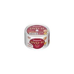 Panasonic DVD-R�f�B�X�N 4.7GB(�Ж�/50���p�b�N/16�{��)�X�s���h���p�b�N LM-RS47NW50