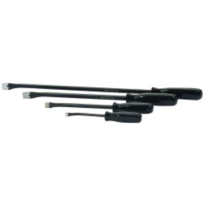 4-Piece Bent End Pry Bar Set with Black Square Han