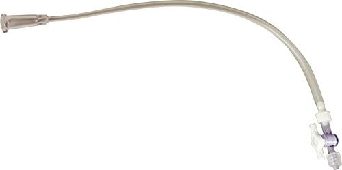 VP050042 - Cook Medical Inc Standard Connecting Tube with Male Luer Lock and Drainage Bag Connector Stopcock Attached 14 Fr 30 cm