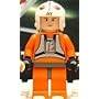LEGO STAR WARS MINI-FIGURE - LUKE SKYWALKER PILOT FLESH HEAD