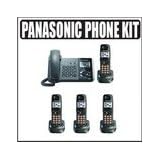 Panasonic KX-TG9391T DECT 6.0 2-Line Black Corded Cordless Phone System With 4 Handsets