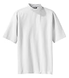 NEW Sport-Tek - Pima-Tek Short Sleeve Mock White-L