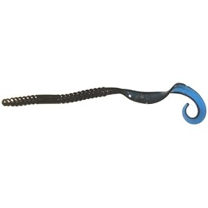 Gambler Lures Ribbon Tail Fishing Bait - Pack of 5 (Black Blue Tail, 13-Inch)