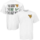West Virginia Mountaineers White The Good Bad And The Ugly T-shirt