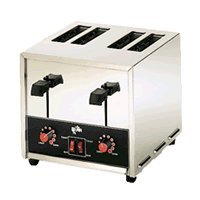 Star Mfg Four-slot Pop-up Bread / Bagel Toaster W/ Thermostat - T4