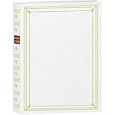 Pioneer Post Bound, Clear Pocket Photo Album with Solid Assorted Colors Covers, Holds 200 4x6" Photos, 3 Per Page, Color: Bright White.