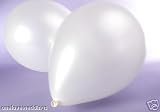 25 x 14 White Pearl Helium Wedding Birthday Celebration Party Balloons New FREE P & P