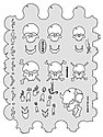 Artool Skull Master Feehand Airbrush Templates by Craig Fraser 7 in. x 9 3/4 in. the frontal