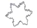 RM Snowflake Metal Cookie Cutter for Holiday Baking / Christmas Party Favors / Scrapbooking Stencil 3"
