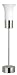 TP24 Andora Table Lamp in Chrome Finish with White Trumpet Glass