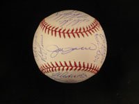 Signed Yankees, New York (2003 Clemens/Giambi/Matsui/Posada/Soriano) All Star Baseball in Blue Ink (5 Signatures in All - Roger Clemens, Jason Giambi, Hideki Matsui, Jorge Posada, and Alfonso Soriano)