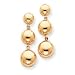 Jewelry : 14k Polished Half Ball Dangle Earrings