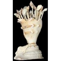 Seashell Toothpick Holder for Beach Weddings, Tiki Bar NEW
