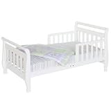 Sleigh Toddler Bed - White