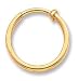 14k Non-Pierced Hoop Earrings