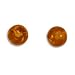 6mm Round Amber Stud Earrings