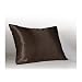 Luxury Std. Brown Satin Pillow Case w/Hidden Zipper