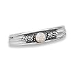 Oxidized Twist Toe Ring with AB Crystal