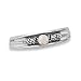 Oxidized Twist Toe Ring with AB Crystal