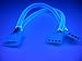 Link Depot 4-Pin Y-Cable Power Splitter (UV Reactive)