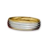 14K Men's 2 Tone 6MM Comfort Fit Wedding Band