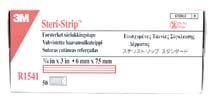 Steri-Strip Elastic Skin Closures 1/4 in X 3 in - 3/pk 50 pk/bx -- item #R1541