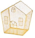 Gold Painted Wire House