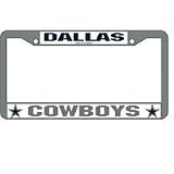 Dallas Cowboys License Plate Frame (Chrome Metal)