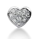 0.25 ctw Solitaire Diamond heart Pendant With Chain 14k Gold,pd91